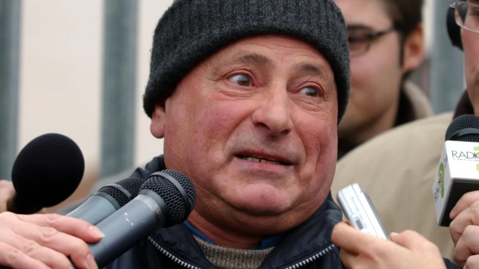 Graziano Mesina när han blev benådad, 2004. Arkivbild.