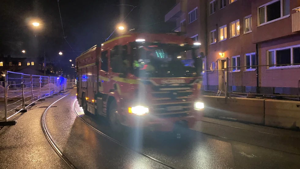 Räddningstjänsten ryckte ut till platsen.