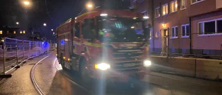 Larm om brand var grävarbete på Östra Promenaden
