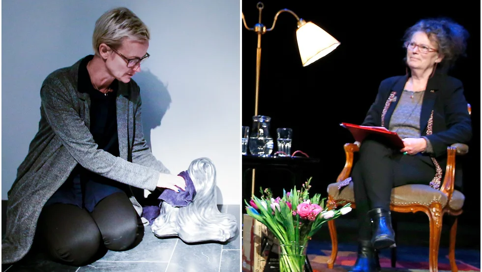Konstnären Anja Örn och Kontext - litterär scen i Luleå med samtalsledare Kerstin Wixe tilldelas Luleå kommuns kulturstipendium i år.