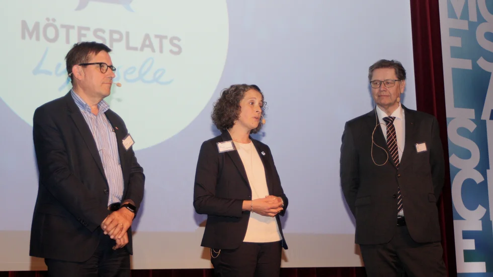 Kaj Suomela, Anna Pettersson och Eirik Fiva.