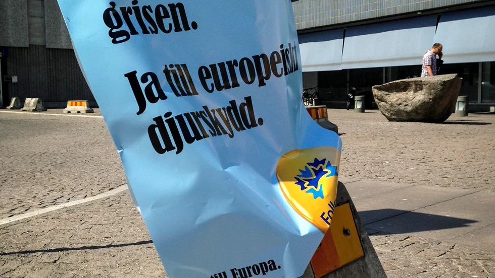 Valaffisch inför EU-valet 25 maj 2014.