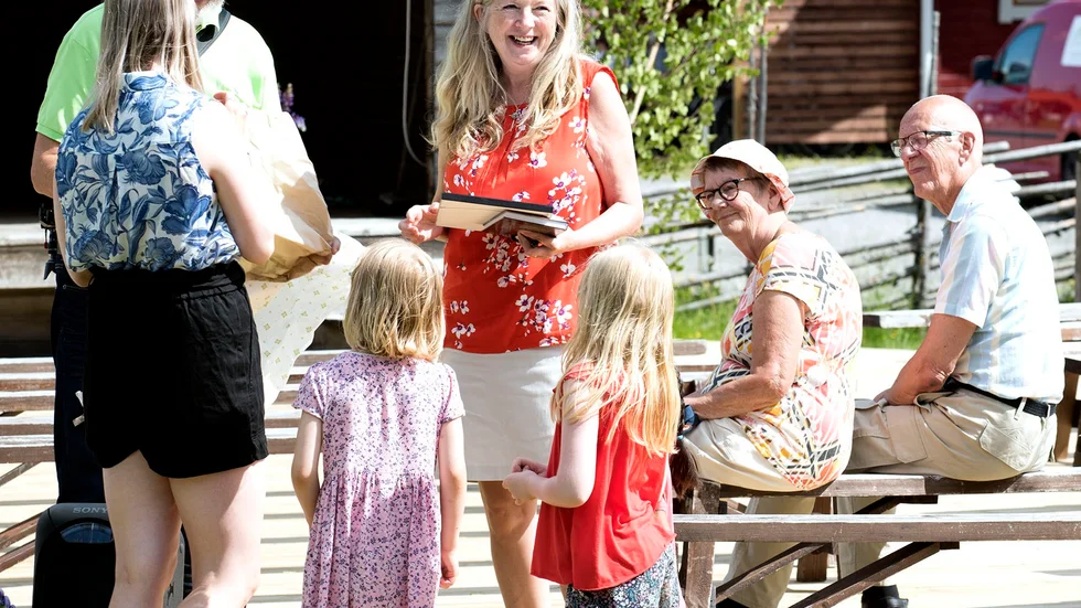 Margita Tjänström blev Årets Burträskare. FOTO: Kennet Tjärnström