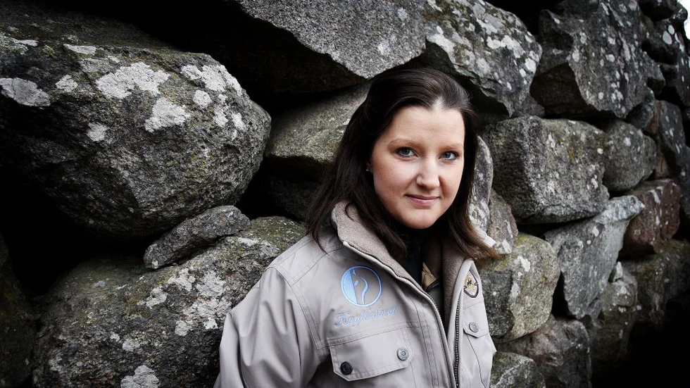 Så här ser hon ut, Correns ridbloggare Charlotte Esping, Lotta kallad.