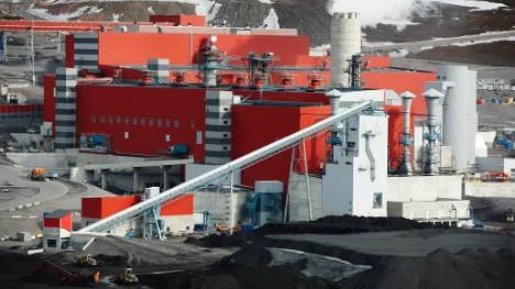 Mannen föll fem meter ned på ett betonggolv i pelletsverket KK4.<_Bildtext Fotobyline>foto: fredric alm/lkab</_Bildtext Fotobyline>
