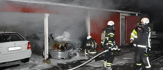 En anhållen efter branden