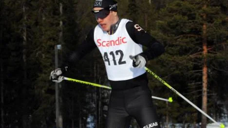 Gustav Johansson kom trea på hemmabanan.