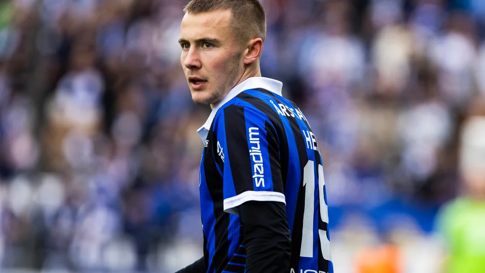 Melker Heier i den allsvenska premiären mot Norrköping. 