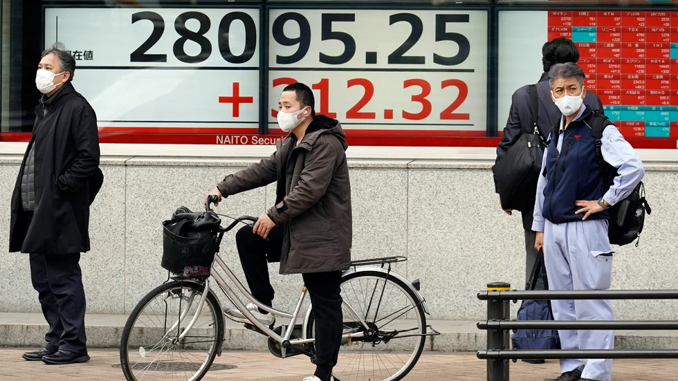 Tokyobörsen ligger på plus. Arkivbild.