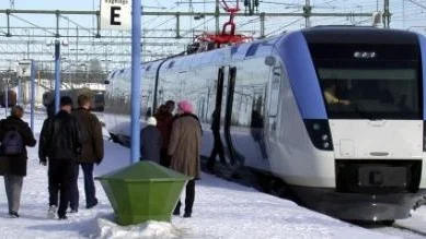 Tåg beräknas komma sent till Boden.