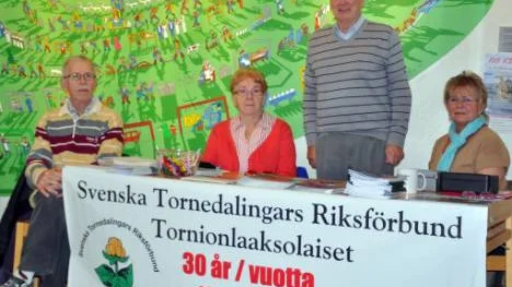 Svenska tornedalingars riksförbund är en intresseorganisation för tornedalingar. Lars Lired, Karin Aspholm, ordförande Per-Eric Tina och Gunilla Ström Kejonen.FOTO: Marie Ridderström