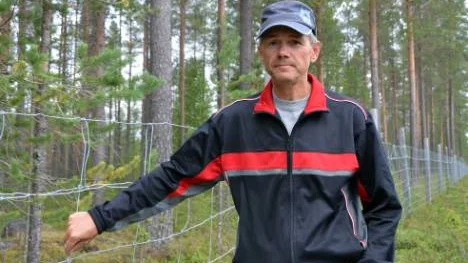Tore Peuravaara berättar att han varit med om flera situationer där älgar omkommit på grund av stängslet.FOTO: K-L Sundqvist