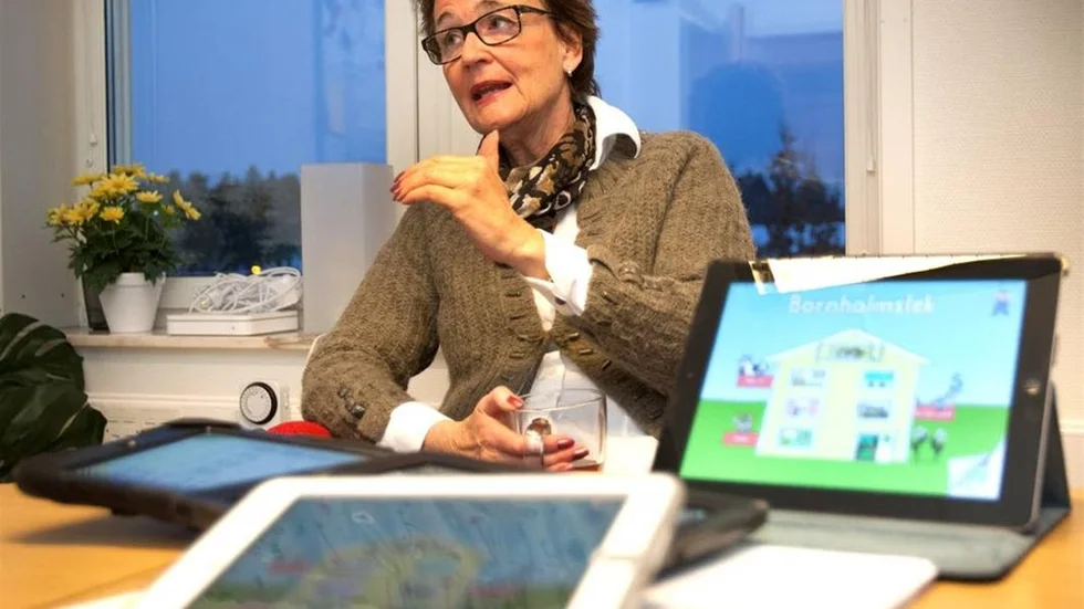 Ingrid Häggström ligger bakom lästräningsappen som utvecklades av Mjärdevibolaget Per&Per.