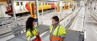 Pendeltågen åker redan till nya depån