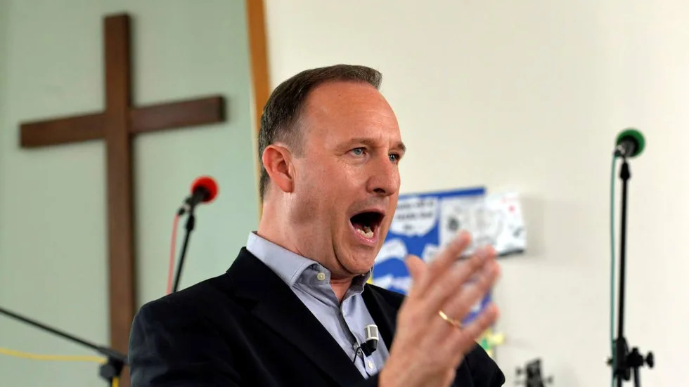 "Mirakelpastorn" Jens Garnfeldt på möte i Jönköping.