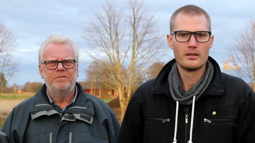 Arbetsdrygt. Ordförande Håkan Svensson och sekreterare Robert Norling har lagt ned hundratals timmar för att tre byar ska få fiberbaserat bredband.