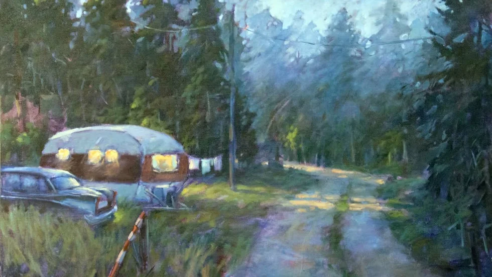 sommargäst. ”Mr. Edwards semseter” är titeln på denna målning, en fantasi där Edward Hopper kommer på besök.