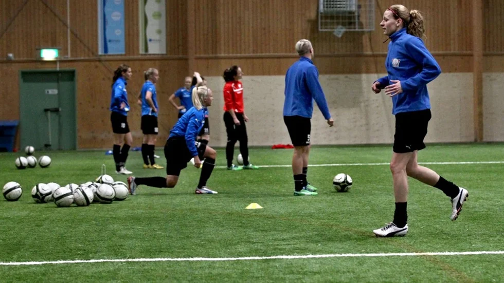Charlotte Rohlin tränade på egen hand.