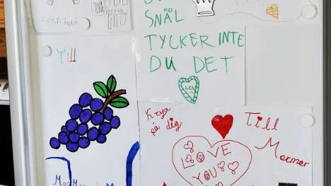 Teckningar från elever och barnbarn.