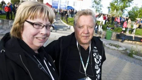 Marianne och Reinhold "Relle" Brynefall såg på Nanne Grönvall och Amy Diamond.