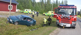 Kvinna skadad i olycka