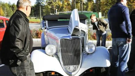 En skinande blank Ford Roadster från 1934 vann klassen -69. Bilen var för övrigt till salu för 345000 kronor.