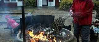Höstrus i regn och rusk