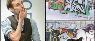 Graffiti inte alls uppåt väggarna