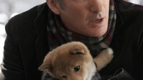 Oemotståndligt par. Richard Gere och världshistoriens trognaste hund i Hachiko - en vän för livet.