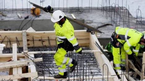 Bygget skrider framåt. Allt ska vara klart i september 2011.