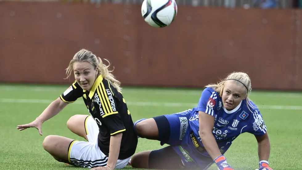 Hilda Carlén i en match mot AIK förra säsongen.