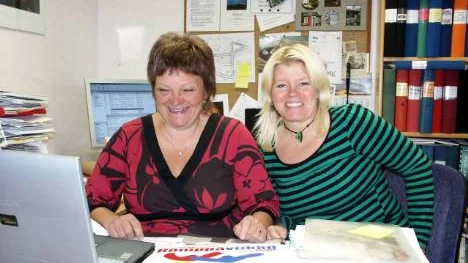 Kerstin Svala och Katarina Mursu hoppas att vädret ska vara på deras sida under Römppä. FOTO: K-L SUNDQVIST FOTO: K-L Sundqvist