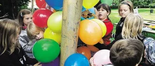 Förskolebarnens fackliga ballong-släpp