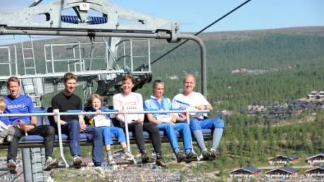 De flesta tog liften till startlinjen för att sedan orka.