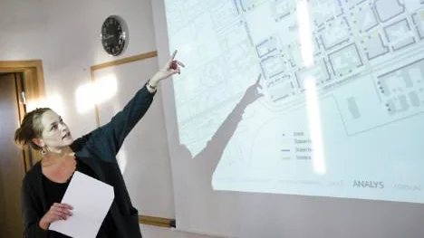 Frida Wikström har undersökt Luleås stadspotential i examensarbetet, Stadsanalys av Luleå centrum.<_Bildtext Fotobyline>FOTO: Simon Eliasson</_Bildtext Fotobyline>