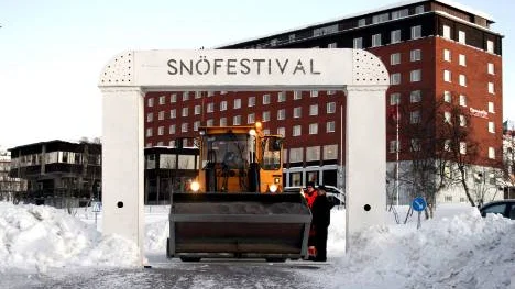 Norrskenet och Snöfestivalen i Kiruna nämns när brittiska resesidor ska tipsa om resmål.FOTO: Jessica Rosengren
