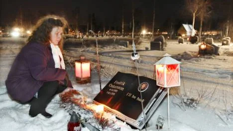 För ett halvår sedan förlorade Ylva Reinesund sin son och sin före detta man i en gruvolycka. Hon är nöjds med att LKAB nu förbjuds att använda den utrustning som dödade dem. Men hon väntar fortfarande på att någon ska ställas till svars för olyckan.FOTO: Göran Ström