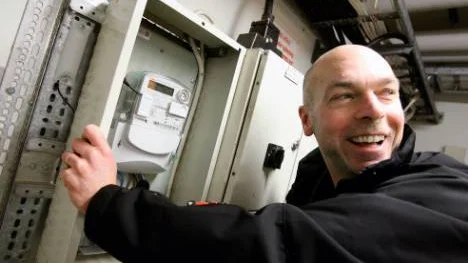 Peder Lövgren, energitekniker för Schneider electric och den som hållit i energioptimeringen i Överkalix.