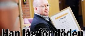Han låg för döden