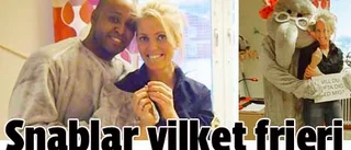 Snablar vilket frieri!