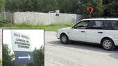 Skylten som visar vägen till återvinningstationen är mycket lik vägmärket enkelriktad trafik. Skulle man följa den regeln får man stanna med sin bil på Sjömansängstippen för alltid.
FOTO: MARTIN ROTH