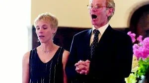Opera var en del av innehållet i konserten i Regna kyrka och sången framfördes av Sara Andersson och Bengt Ola Morgny.