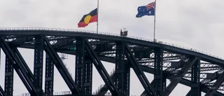 Protester under sorgedag i Australien