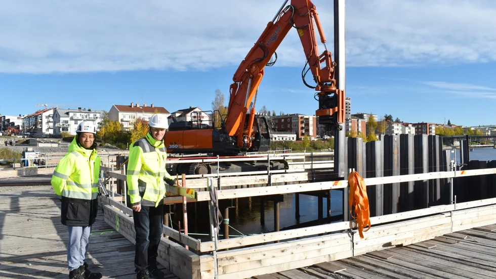 Spontningen har pågått några veckor och närmar sig norra stranden, berättar projektassistent Sirivit Somchit och VD Rolandas Rekasius.