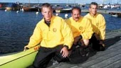 Marcus Eriksson, Leif Kronqvist och Johnny Blixt är Bråvikens kanotklubbs representanter när SM i kanot drar i gång i Luleå på söndag.
FOTO: CAMILLA JOHANSSON