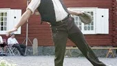 Lars Fredman spelar hembrännarn Engberg.  Lars jobbar femskift och det har varit svårt att få det att passa med repetitionstiderna. Men det var det värt. Han gillar att spela teater, särskilt buskis.
FOTO: ROBERT SVENSSON