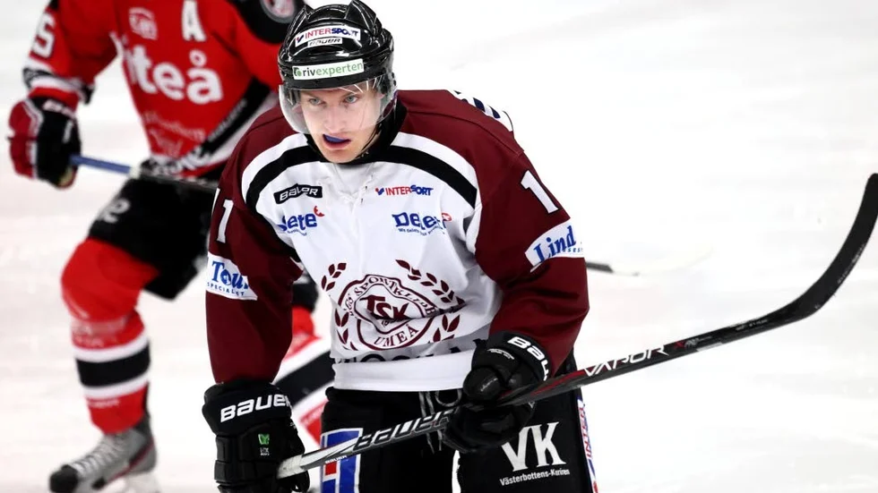 David Pettersson, som är tillbaka i Piteå Hockey,  tävlar i nybörjarklassen. (Arkivbild)?FOTO: Gunnar Westergren