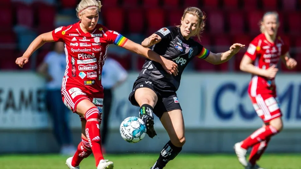 PIF-dam har några frågetecken i truppen inför mötet med Växjö. Bland annat är det oklart om Ellen Löfqvist kan spela. (Arkivbild)