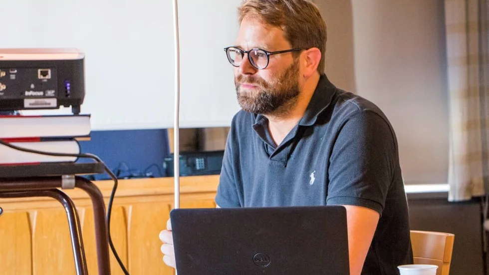 Stadsarkitekten Florian Steiner tog emot synpunkter från det fåtal Pitebor som tog sig till dialogmötet.