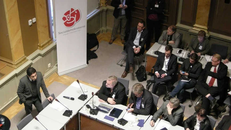 S-SAMLING. I början av året konfererade Socialdemokraterna i skogslänen i riksdagshuset (bilden). Under torsdag och fredag är de på nytt församlade i Hotell Storforsen utanför Älvsbyn.